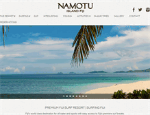 Tablet Screenshot of namotuislandfiji.com